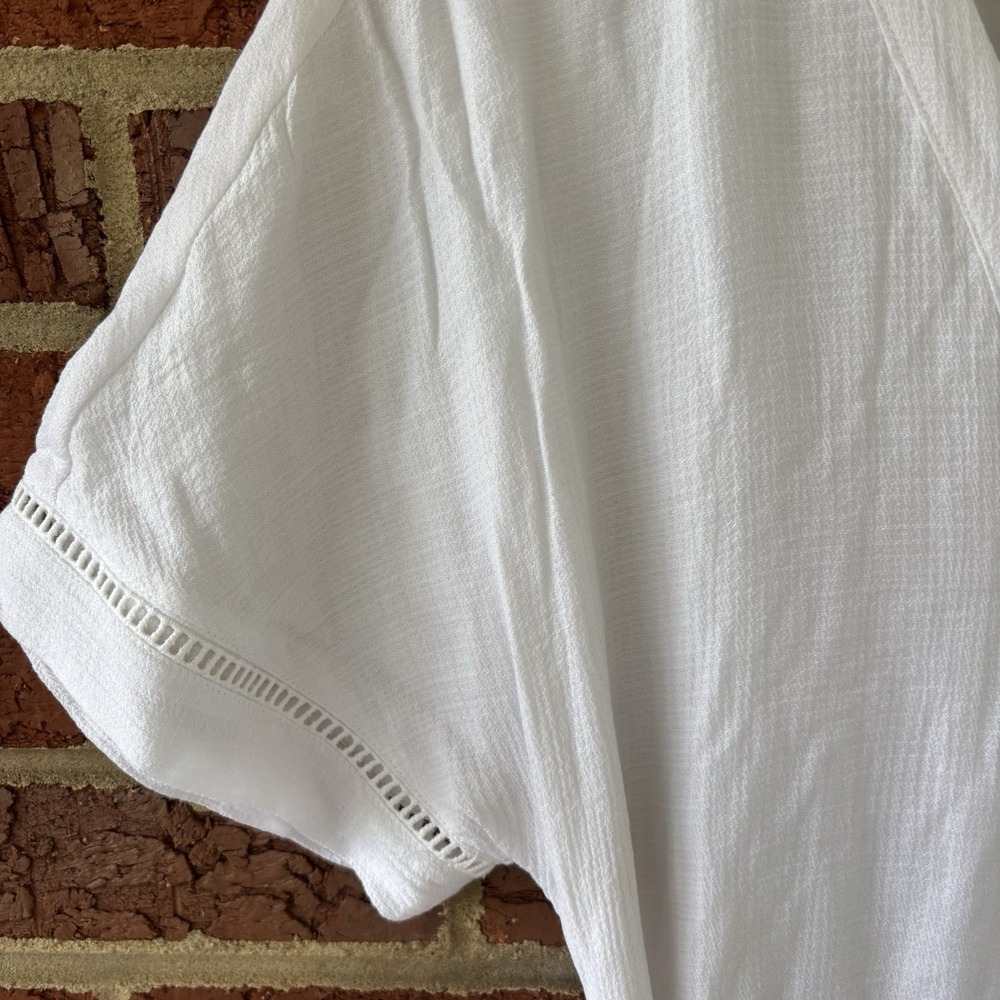 Lucky Brand Women's Lace Tiered Maxi Dress White XS Resort Original Price $99 - Picture 3 of 9